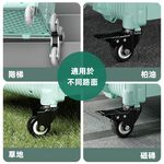 【A&R】吾家有貓多功能四輪折疊購物車 45L 月影白 (萬向輪 摺疊 手拉車 收納車 拉桿 買菜 露營), , large
