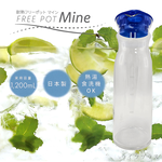 日本製HARIO普魯士藍玻璃冷水壺-1200ml-2入x2組, , large