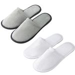 Disposable Thick-Sole Slippers - Gray (3-Pair Set), , large