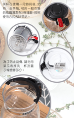 雅緻桌上玻璃沖茶器-750ml-1入, , large