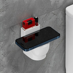 煙灰缸 馬桶造型 壁掛 帶蓋煙灰缸 不鏽鋼 可拆式 內膽 惡搞 趣味 居家辦公室車用 桌上裝飾 帶蓋 防風 煙灰盒, , large