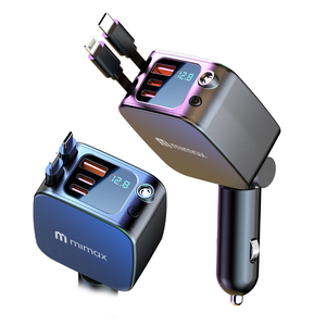 Mimax 4‑in‑1 Retractable Car Charger – Starry Sky Edition
