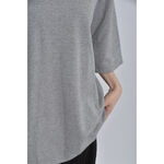 (L) uniqlo質感棉質圓領黑色短袖上衣二手衣, , large