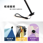 [雙龍]繽紛歐蕾真碳纖極輕三折傘 防曬陽傘雨傘B8034A 藍蘇打歐蕾, , large