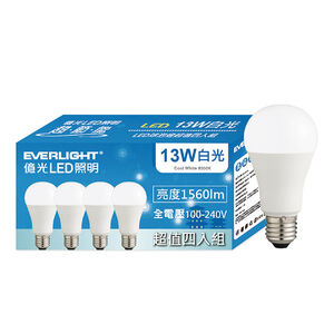 Everlight 13W LED Lamp 4pcs