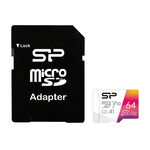 SP MicroSD U1 A1 64G記憶卡(含轉卡), , large