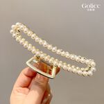 【Gulicc】古莉可 髮夾 氣質珍珠方款大抓夾, , large