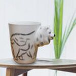 GS MALL 350ml 動物造型陶瓷杯 動物造型杯 陶瓷杯 馬克杯 水杯 動物杯 造型陶瓷杯 造型杯, , large