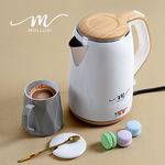 【MOLIJIA 魔力家】M27雙層防燙快煮壺1.9公升-白木紋/保溫型/電熱水壺/電茶壺, , large
