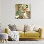 【御畫房】仕女圖 國家一級畫師手繪油畫80×80cm(VF-186), , large