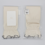 Organic cotton flared arm sleeves (short version), 黑色(HA14-04), large