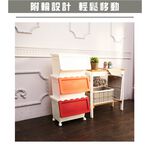 【H&R安室家】可移式雙開設計整理收納箱3入組 BNF68, , large