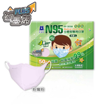 【醫碩科技】藍鷹牌 N95石墨烯 3D立體型6-10歲兒童醫用口罩 多色可選, , large