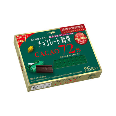 明治CACAO 72%黑巧克力26枚盒裝130g