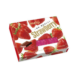 明治草莓夾餡可可製品26枚盒裝120g克 x 1BOX盒
