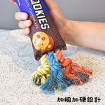 【寵愛生活本舖】餅乾/洋芋片造型棉繩發聲玩具 寵物玩具 狗狗玩具 啃咬玩具, , large