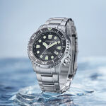 CITIZEN 星辰 PROMASTER 珍珠灰 光動能200米潛水錶 BN0167-50H, , large