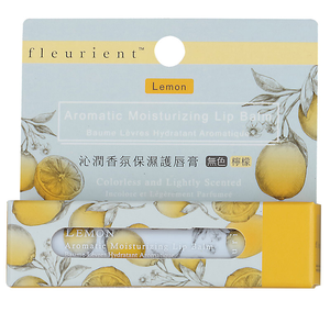 Fleurient Aromatic Moisturizing Lip Balm- Lemon (colorless and lightly scented)