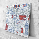 【日本 VisualSonic】藍牙畫布音箱 - London, , large