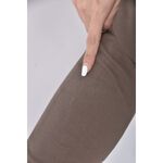 (S) 【安于晴Charlene私服】muji丹寧牛仔質感棉質棕色長褲二手衣, , large