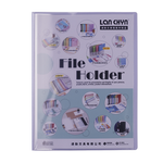 【連勤】 PP 斜紋資料簿 10入 24本/箱 LC-5010-多款可選, , large