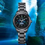 CITIZEN 星辰 100週年限量宇宙幻彩 xC 鈦金屬光動能電波女錶 EE1008-56E, , large