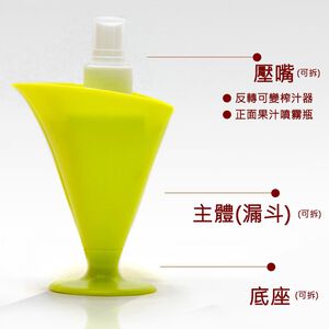 金德恩 GS MALL 台灣製造 海芋造型果汁噴瓶 海芋造型 果汁噴瓶 海芋噴瓶 果汁瓶 海芋 噴瓶 料理用具