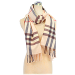 BURBERRY 基本款經典格紋喀什米爾圍巾/漢白玉粉, , large