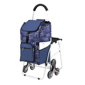 Three-wheeled shopping cart