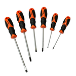 6-piece composite two-color screwdriver, , large