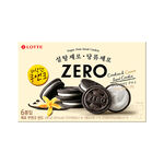 LOTTE ZERO零砂糖可可香草夾心餅乾量販包, , large