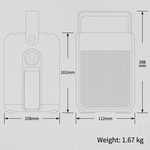 P100 portable multi-functional energy storage device can be equipped with solar panels, LED lights, backup power supply, and power outage savior, , large