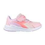 DIADORA迪亞多那 輕量大童慢跑鞋 童運動鞋 童鞋 寬楦 透氣 保護後跟 吸震 減壓 彈性 健康鞋墊 止滑 黑 粉, , large