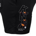 KINGO-大尺碼-女款 抽繩 棉短褲-黑-414302, , large