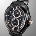 CITIZEN 星辰 鈦金屬 光動能三重日曆月相手錶/42mm BU0065-64E, , large