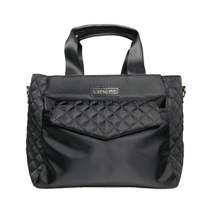 【lapagayo】歐洲訂製小香格紋精品手提包贈斜背包PI-06417A-2-09黑色