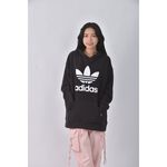 (XL) adidas質感棉質連帽黑色長袖上衣二手衣, , large