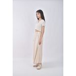 (S) 寬鬆杏色長裙二手衣, , large