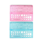 Multifunction Stencil Ruler &ndash; Blue, , large