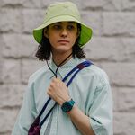 CASIO 卡西歐 G-SHOCK 藍牙連線 碳纖維核心防護雙顯手錶-土耳其藍 GA-B001G-2A, , large