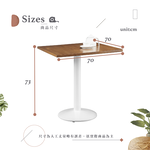 【Hampton 漢汀堡】實木方桌-白腳+皮面扶手餐椅-白色, , large