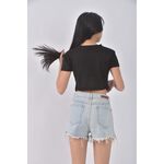 (M) 【智恩私服】sin mau is sexy高腰丹寧牛仔質感棉質藍色短褲二手衣, , large