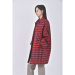 (M) united colors of benetton質感格紋紅色外套二手衣, , large