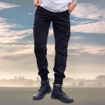 【億子洪】超彈力帥氣工裝褲   拉鍊款 卡其-5XL【P12】, , large