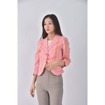 (S) united colors of benetton條紋粉色外套二手衣, , large