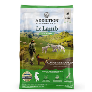 【拉拉寵物小舖】ADDICTION 自然癮食 狗飼料 草飼羊無穀全齡犬 350克 天然糧 WDJ推薦