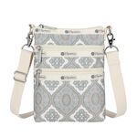|快速出貨|Lesportsac 3 Zip Crossbody 三層拉鍊斜背包 手機包/ 大馬士革窗花, , large