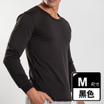 Drawstring Fleece Warm Jacket_Crew Neck_Men's_Gray, , large