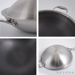 CLARE典鑽316不鏽鋼陶晶不沾炒鍋-36cm-單柄-附蓋-1支, , large