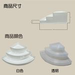 GS MALL 台灣製造 扇形角落置罐架 口紅架 收納架 扇形收納架 角落架 化妝品收納盒 角落盒 角落置物架 扇形角落, , large